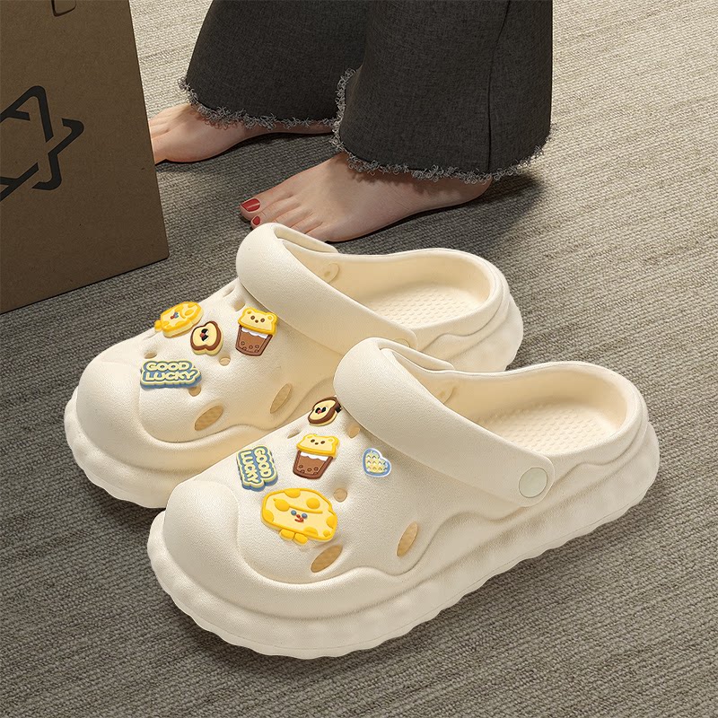 洞洞鞋女款外穿夏季2026新款eva防滑海边沙滩凉鞋包头半拖鞋夏天