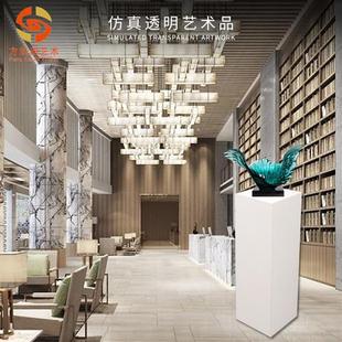 饰 透明树脂浪花工艺品家居样板房别墅酒店书房摆件装 现货欧式 风格