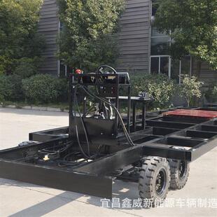 定制电动花车底盘加长加宽重型载重液压转向驱动景区巡游电动底盘