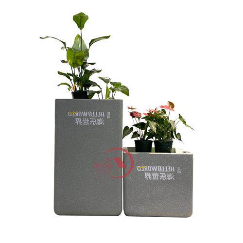 玻璃钢花箱商场花盆售楼部组合花钵户外落地大型花池可移动种植盆
