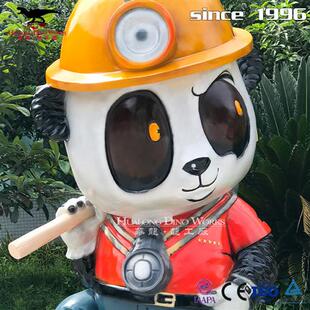 来图制作各类卡通IP主题人物动物不夜城景物玻璃钢材质耐热防水