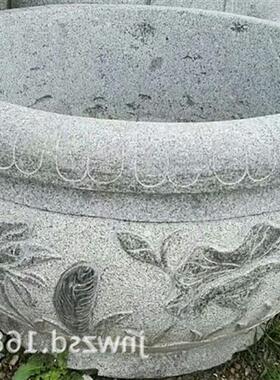 古代老石雕鱼缸图片大全山东制作仿古石质鱼缸价钱