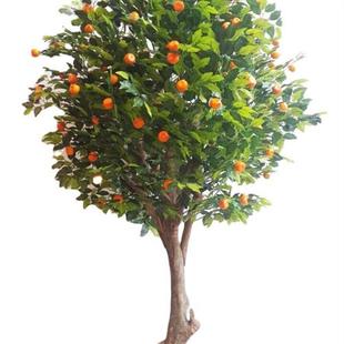 工艺品仿真年桔树新年许愿树仿真树春节商场家用摆件装 饰