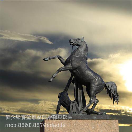大型玻璃钢仿铜骑马人物雕塑阿波罗战车景观园林广场装饰落地摆件