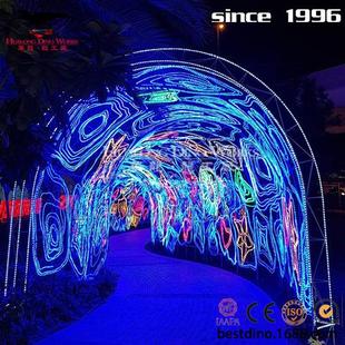 年春节彩灯定制灯展大唐不夜城大型彩灯组合展花灯通道夜场