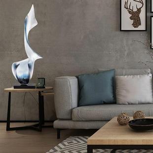 酒店大厅抽象树脂摆件会所大堂售楼处透明雕塑客厅透明树脂工艺品