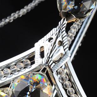 欧式 餐厅饭厅吸吊两用 水晶吊灯大气客厅灯金色船形卧室灯创意个性