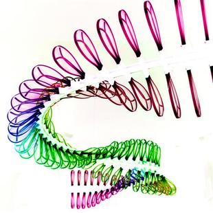 创意异型螺旋亚克力龙骨翅膀工程灯饰音乐西餐厅酒吧吧台吊灯