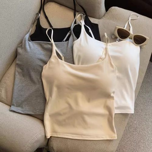 纯棉甜辣美背吊带背心女内搭外穿