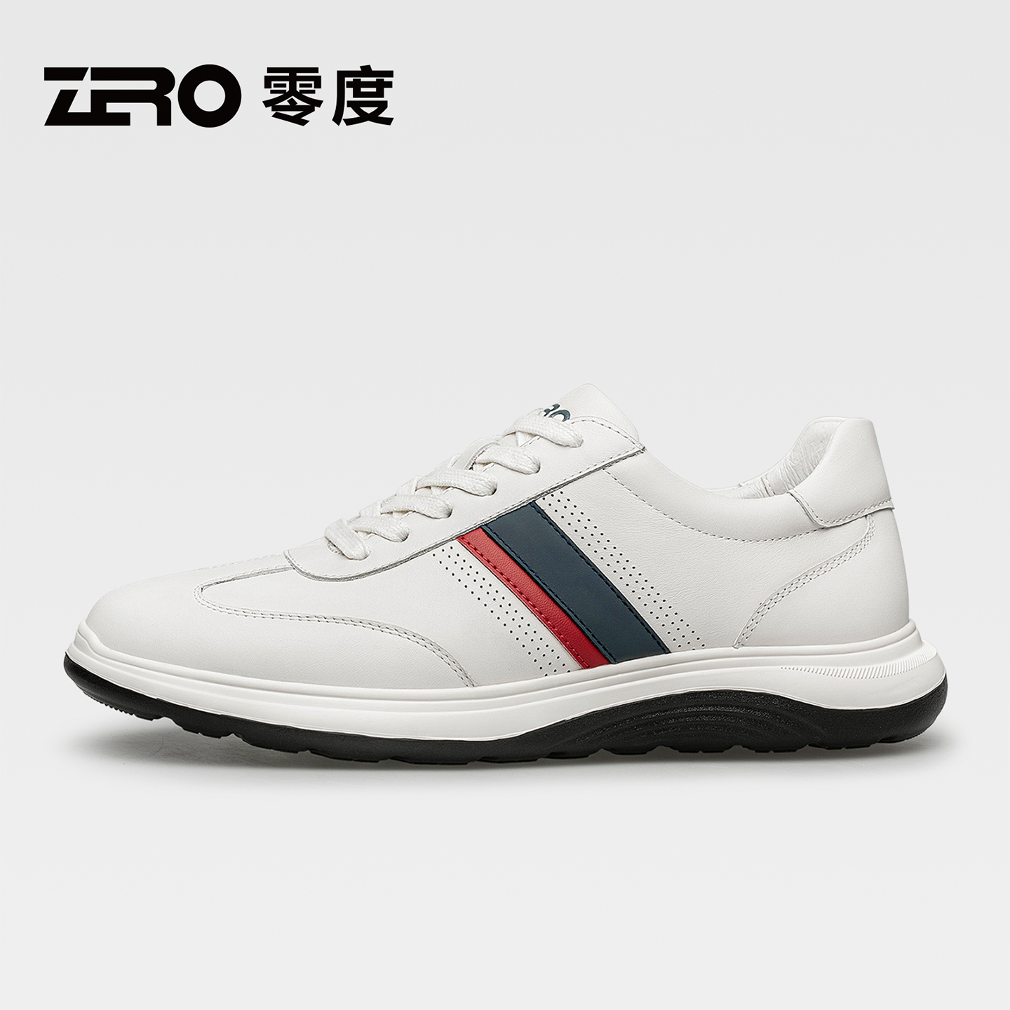 ZRO零度官方正品真皮休闲小白鞋