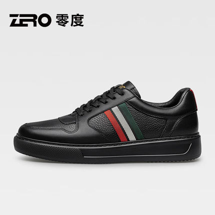 ZRO零度男鞋2025春秋新款日常百搭男士板鞋真皮小白鞋舒适休闲鞋