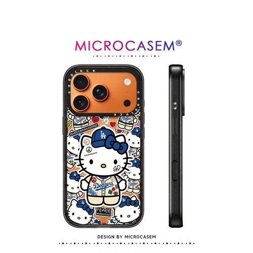 磁吸MagSafe潮牌雏菊棒球帽KT猫适用iphone17pro手机壳16promax苹果15透明保护套14plus卡通13日韩12甜酷少女