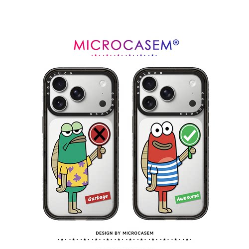 磁吸MagSafe夯拉对号错误牌子丑鱼适用iphone17pro手机壳18promax苹果16透明保护套15plus比奇堡居民14情侣13