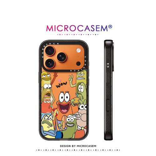 磁吸MagSafe环绕比奇堡的居民们适用iphone17pro手机壳18promax苹果16透明保护套15plus趣味14情侣男女13搞怪