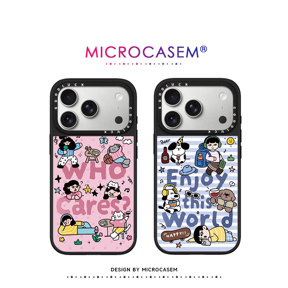 磁吸MagSafe多巴胺条纹波点狗狗猫咪情侣适用iphone17pro手机壳18promax苹果16镜面保护套15plus日韩14卡通13