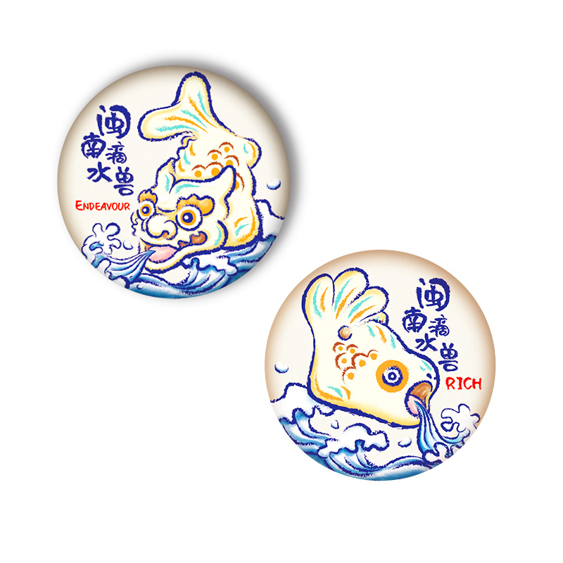 泉州玻璃款圆形冰箱贴丨乐城知礼