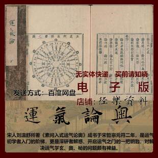 中医传统古籍 素问入式运气论奥 刘温舒 五运六气 PDF 电子版