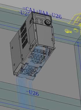 EPLAN台达变频器 MS300 MH300原理图/2D/3D宏edz部件库元件