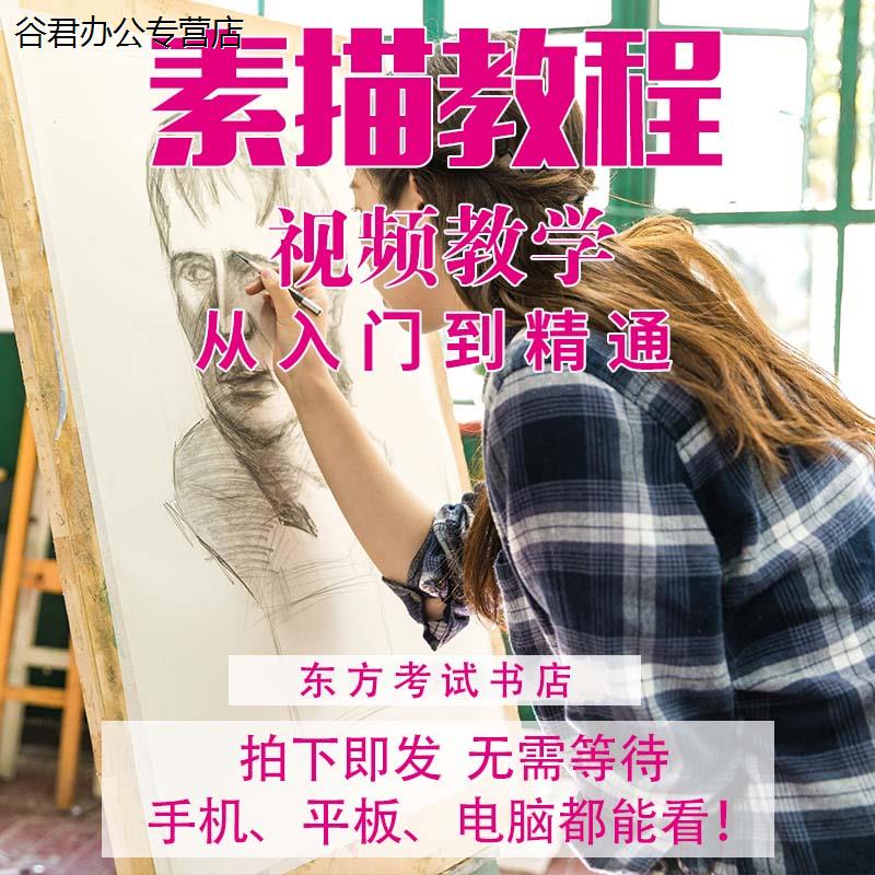 素描入门自学零基础视频教程铅笔画课程讲解石膏几何静物头像网课