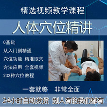 中医经络穴位精讲教学视频教程人体功能精准取穴推拿按摩针灸入门