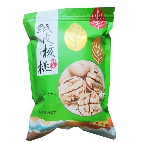 新疆纸皮核桃2024新货官方旗舰店阿克苏生炒熟的纸皮核桃薄皮孕妇