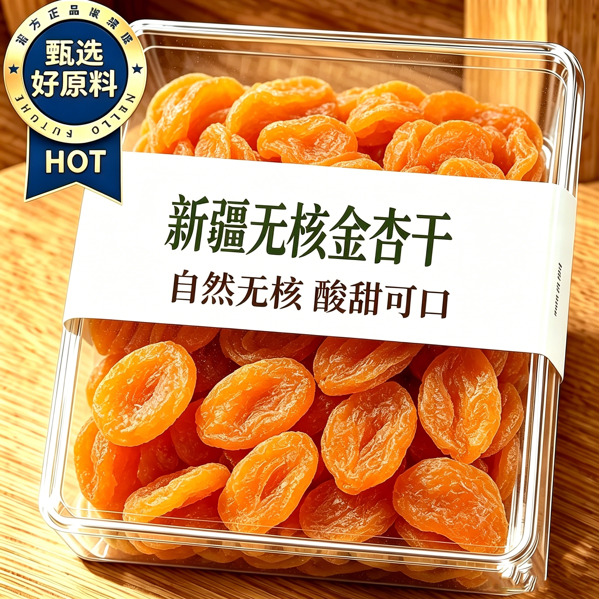 杏干新疆特级无糖无添加天然果脯无核零食独立包装低糖官方旗舰店