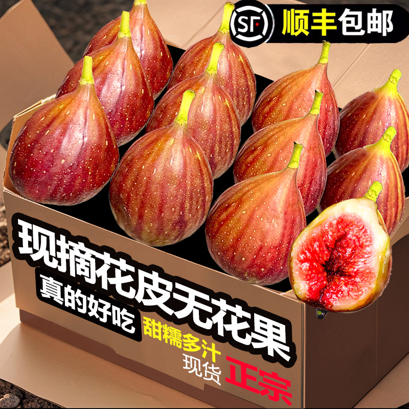 四川威远红皮无花果新鲜水果现摘现发应季水果坏果包赔一箱也批发
