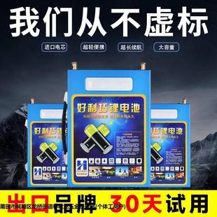 12V伏锂电池大容量聚合物动力电池蓄电池理电瓶铝电瓶80安100A
