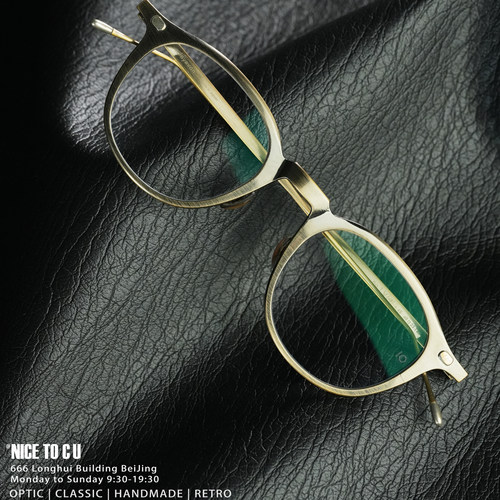 10eyevan NO1 V-48_C-4S日系手工镜架古铜色金属丝印眼镜男推荐