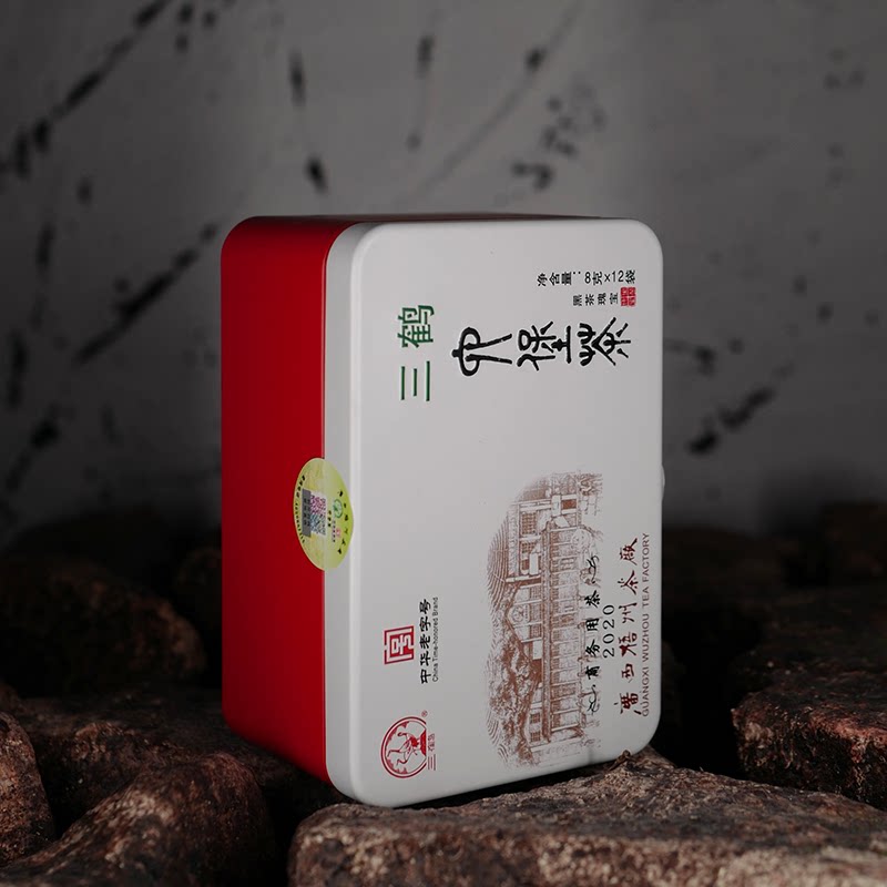 有茶有器三鹤六堡茶【商务用茶2020】2013年陈化特级散茶 8g*12袋