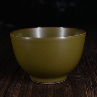 有茶有器景德镇谷雨山房复古茶叶末釉罗汉杯手工陶瓷主人杯品茗杯