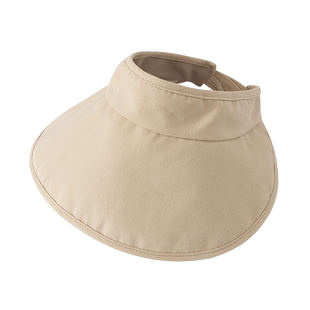 夏季大帽檐防晒帽女UPF50+防紫外线空顶遮阳帽子可折叠遮脸太阳帽