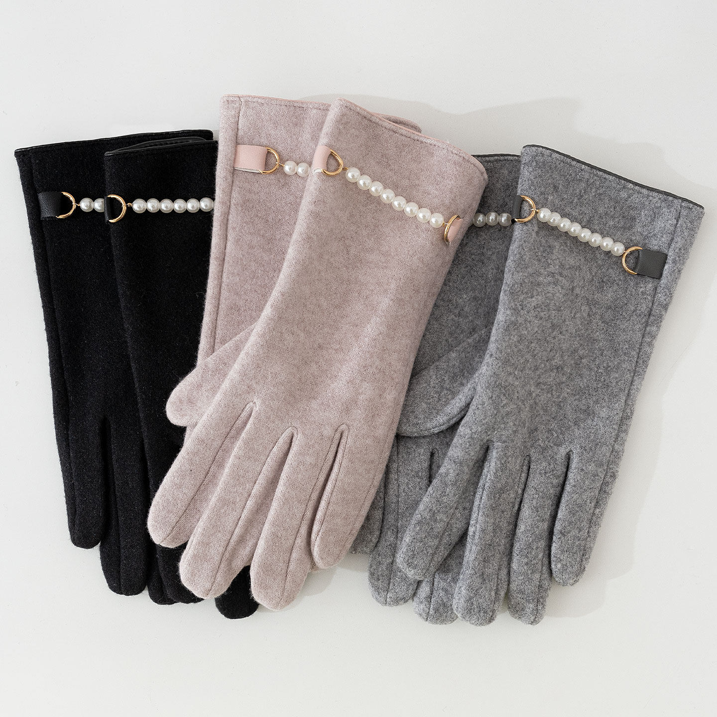 有弹力防寒开车骑行分指可触屏