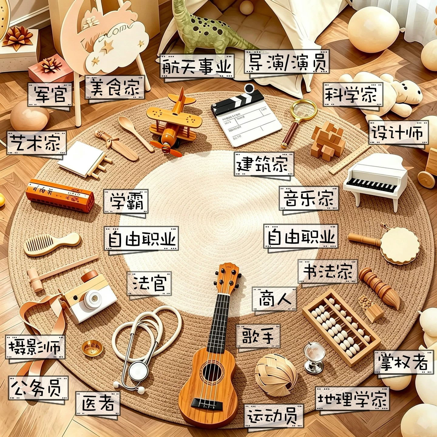 原木风抓周道具【大集合】