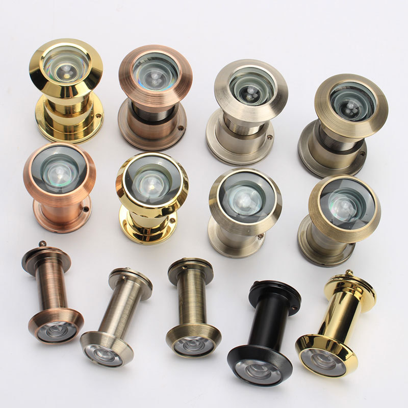 黄铜猫眼高清猫眼门镜防撬锌合金猫眼高清光学广角乐优家猫眼