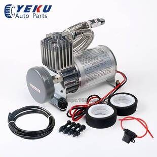 厂家热销12V汽车改装气泵不锈钢空压机车载充气泵150psi无油气泵
