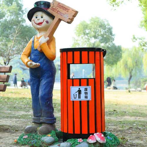 户外不锈钢垃圾桶景区公园市政分类果皮箱室外大号环卫垃圾桶