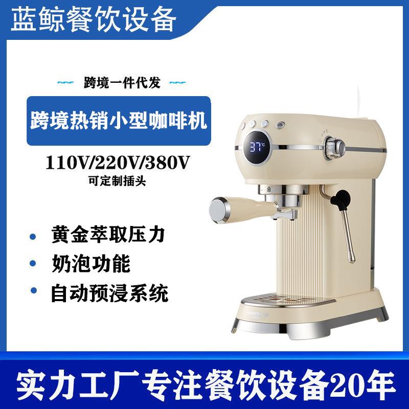 家用小型浓缩萃取打奶一体智能冲泡咖啡机意式半自动咖啡机