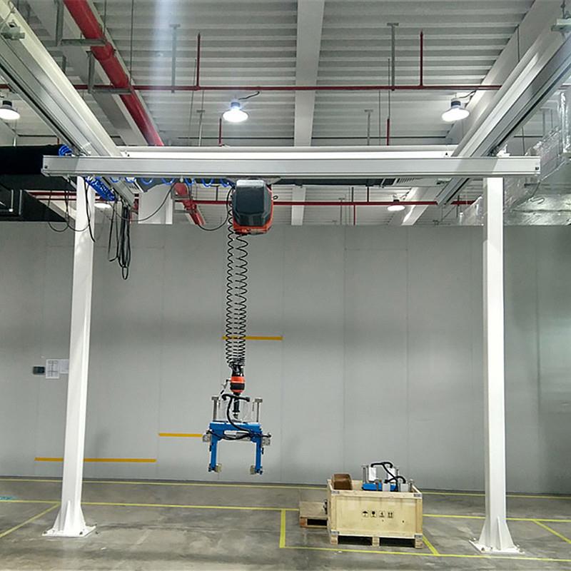 轻型龙门式铝合金轨道起重机钢结构导轨行车航吊升降厂房安装搬运