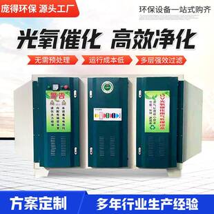 uv光氧催化废气处理设备工业净化器等离子活性炭一体机环保光触媒