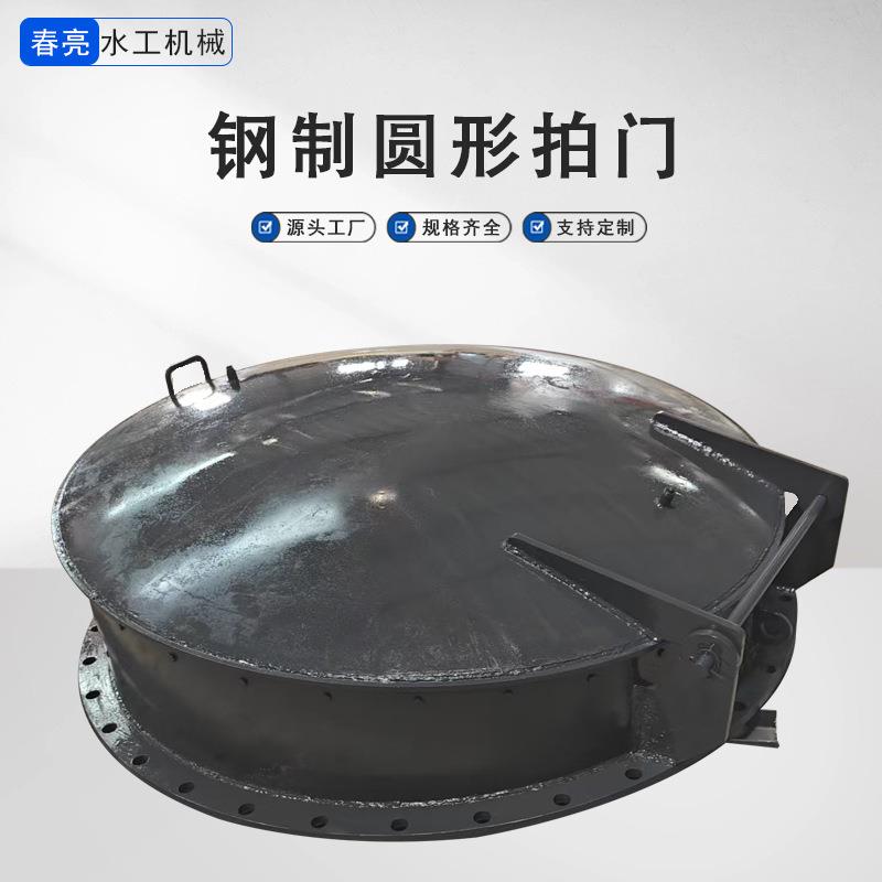 钢制拍门法兰式不锈钢浮箱玻璃钢圆旋启式阀防倒灌闸门浮筒