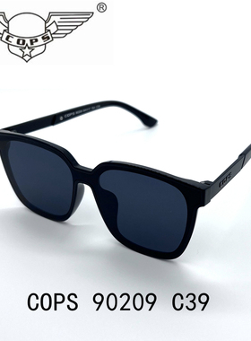 COPS特蟼太阳镜新款墨镜男大脸开车专用眼镜防紫外线90209