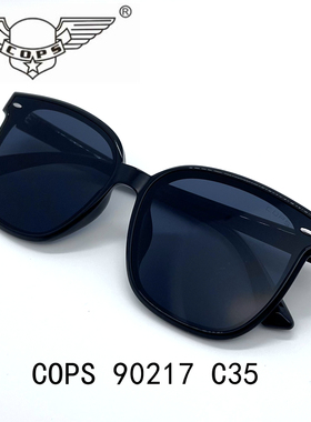 COPS特蟼新款墨镜男款太阳镜女遮阳大脸时尚眼镜90217