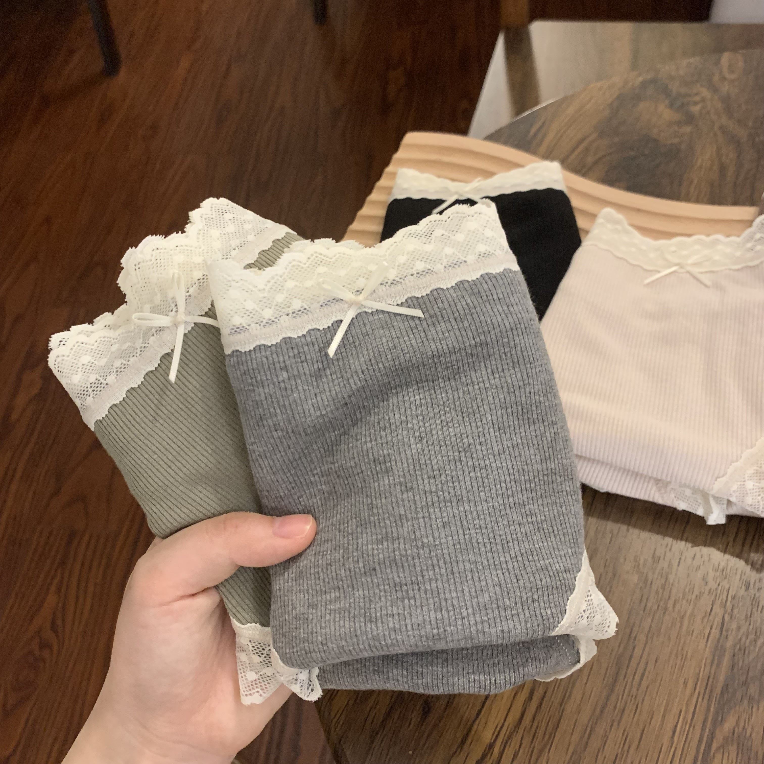 蕾丝女士三角裤内裤中腰性感