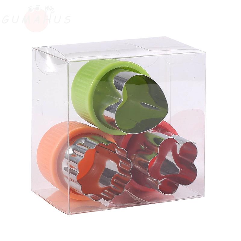 新款不锈钢水果切菜切胡萝卜切花模具厨房心型造型切西瓜刻花工具