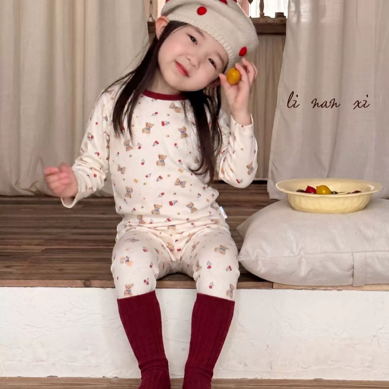 里南希 女童睡衣套装2026年早秋新款羊毛拉架韩版两件套长袖长裤