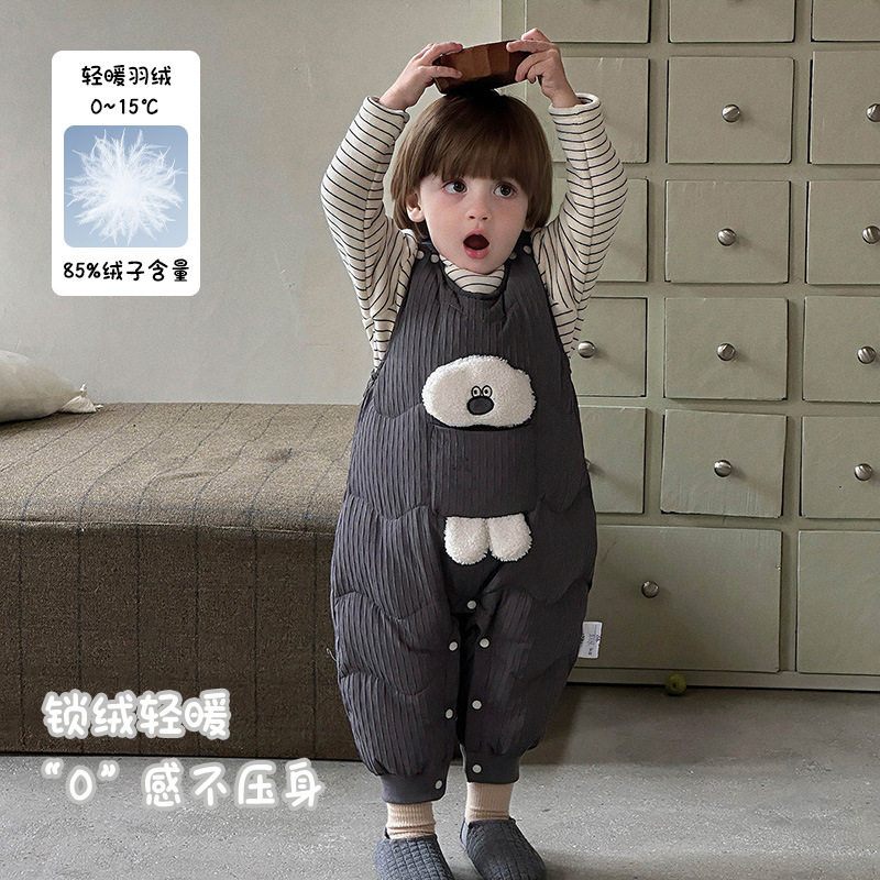 婴儿羽绒裤秋冬款男宝卡通无袖哈衣新国标90绒男童保暖连体裤 a类,童装/婴儿装/亲子装,羽绒内胆,淘宝优惠券,粉丝福利购,淘宝优惠卷