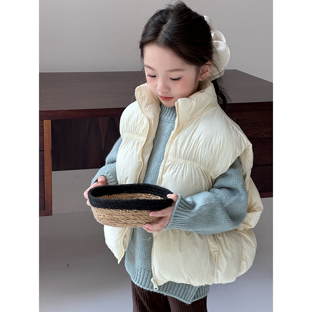 儿童秋冬季多巴胺羽绒棉马甲