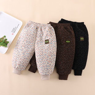 子女童时尚 女宝宝棉裤 三层夹棉超厚北方过冬外穿裤 新款 洋气潮 冬装