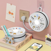 可收纳线插排插板多功能带USB多孔插座面板家用带线插线板接线板